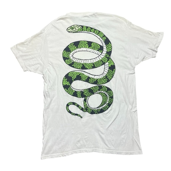Authentic Young Thug Snake Slime Lord White Tee Shirt Men’s Large Thugger - Picture 1 of 5